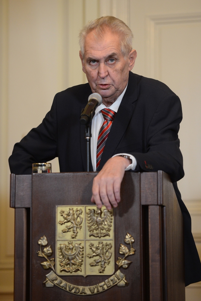 CZECH PRESIDENT MILOS ZEMAN