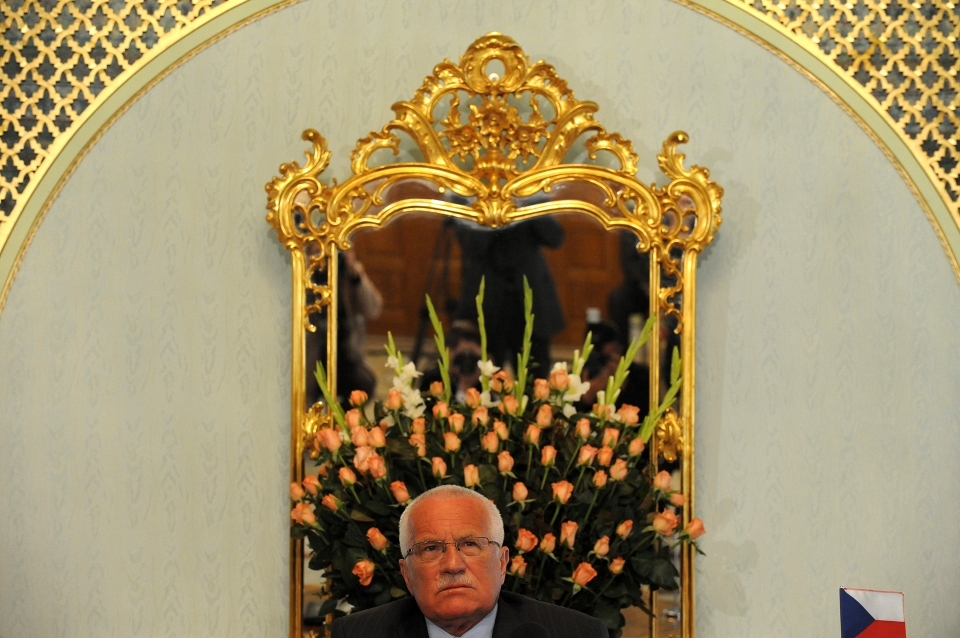 CZECH PRESIDENT VACLAV KLAUS