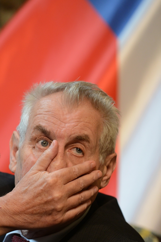 CZECH PRESIDENT MILOS ZEMAN